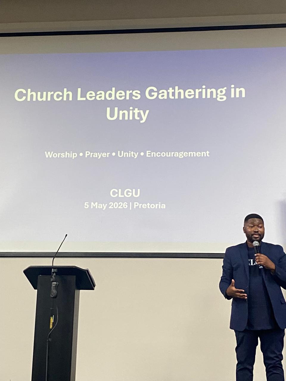 Bongani Speaking Church Leaders Gathering in Unity (CLGU)